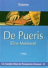 Capa do livro De Pueris (dos Meninos) - A Civilizacao Pueril - 22 Ed., Erasmo de Rotterdam
