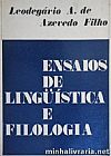 Capa do livro Ensaios de Linguística, Filologia e Ecdótica, Leodegário A. de Azevedo Filho
