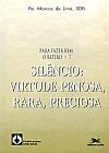 Capa do livro Sil�ncio, Jo�o Marcos de Lima