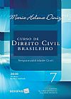 Capa do livro Curso de Direito Civil Brasileiro - Vol. 7 - 34� Edi��o 2020, Maria Helena Diniz