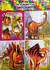 Capa do livro Quebrando a Cuca - Dinossauros 3 Livro Para Colorir e 3 Quebra-cabeças, Varios Autores