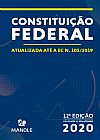 Capa do livro Constitui��o Federal, Editoria Jur�dica da Editora Manole