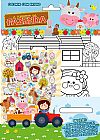 Capa do livro A turminha da fazenda - Colorir com brilho, On Line Editora