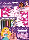 Capa do livro Princesas - Colorir com brilho, On Line Editora