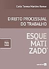 Capa do livro Direito processual do trabalho esquematizado, Carla Teresa Martins/ Lenza Romar