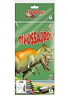 Capa do livro Colorir com Giz de Cera: Dinossauros, Todolivro
