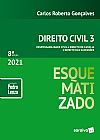 Capa do livro Direito civil esquematizado, Carlos Roberto Gon�alves