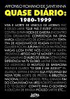 Capa do livro Quase di�rio: 1980-1999, Affonso Romano Santanna
