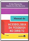 Capa do livro Manual de Metodologia da Pesquisa no Direito, Orides Mezzaroba