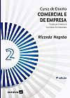 Capa do livro Curso de direito comercial e de empresa, Ricardo Negr�o