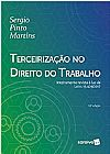 Capa do livro Terceiriza��o no Direito do Trabalho, S�rgio Pinto Martins