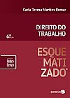 Capa do livro Direito do trabalho esquematizado� - 6� edi��o de 2019, Pedro Carla Teresa Martins; Lenza