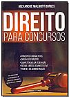 Capa do livro Direito Para Concursos, Alexandre Walmott Borges