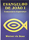 Capa do livro Evangelho de João l (livro com manhas amareladas ), Werner De Boor