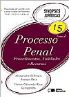 Capa do livro Processo Penal: Procedimentos, Nulidades e Recursos - Vol. 15 - Tomo I - Coleção Sinopses Jurídicas, Alexandre Cebrian Araújo Reis