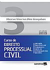 Capa do livro Novo curso de direito processual civil, Marcus Vinicius Rios Gon�alves